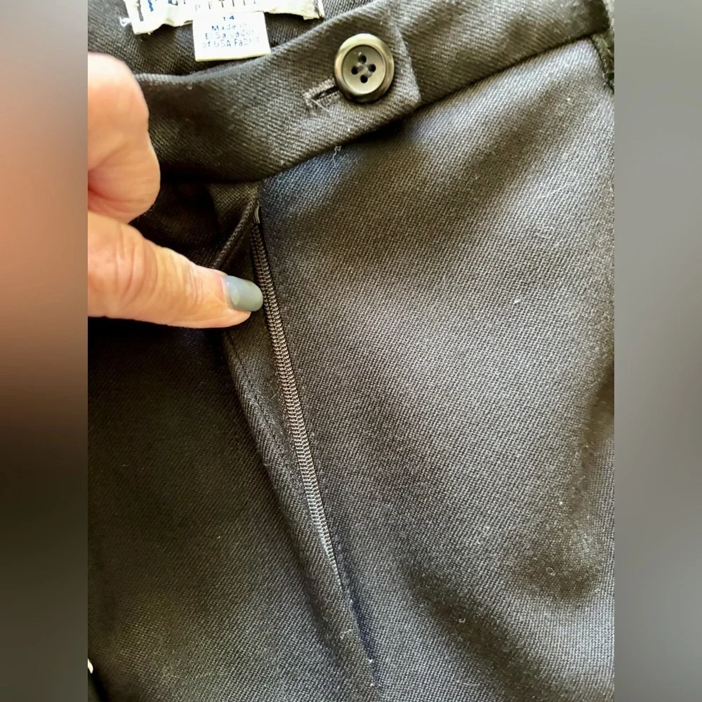 Pendleton Black Women's Pantsuit - all wool - 14 Petite